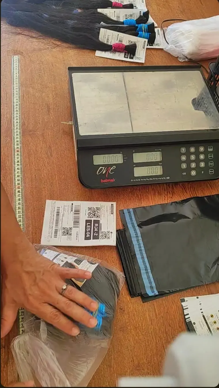 Tela do Pedido Blindado mostrando o fluxo de prova de embalagem